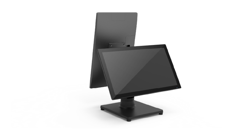 15.6 Ultra-Slim POS Terminal with 11th Gen Intel<sup>®</sup> Core™ i3-1115G4E, 8GB RAM, 256GB SSD, FHD, Black with Stand